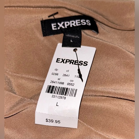 Latte One Shoulder Crop Top - Picture 2 of 3